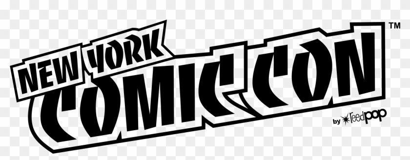 1 Color White Print / Screen - Nyc Comic Con Logo Clipart