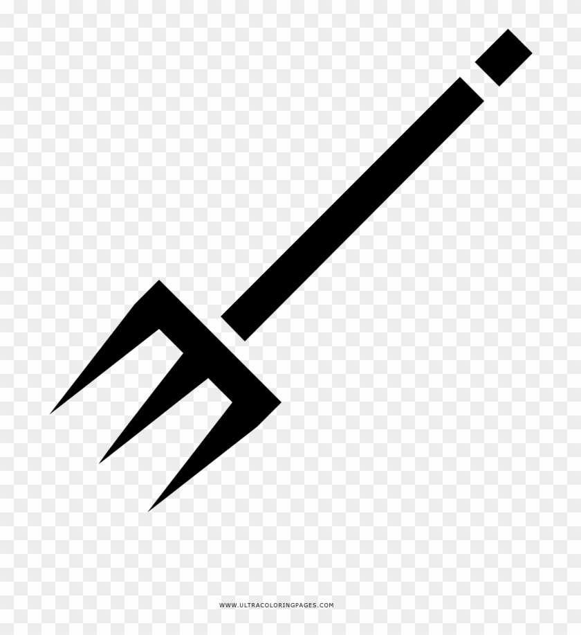 Pitchfork Coloring Page Clipart