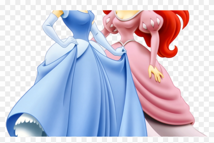 Disney Princess Ariel And Cinderella Clipart