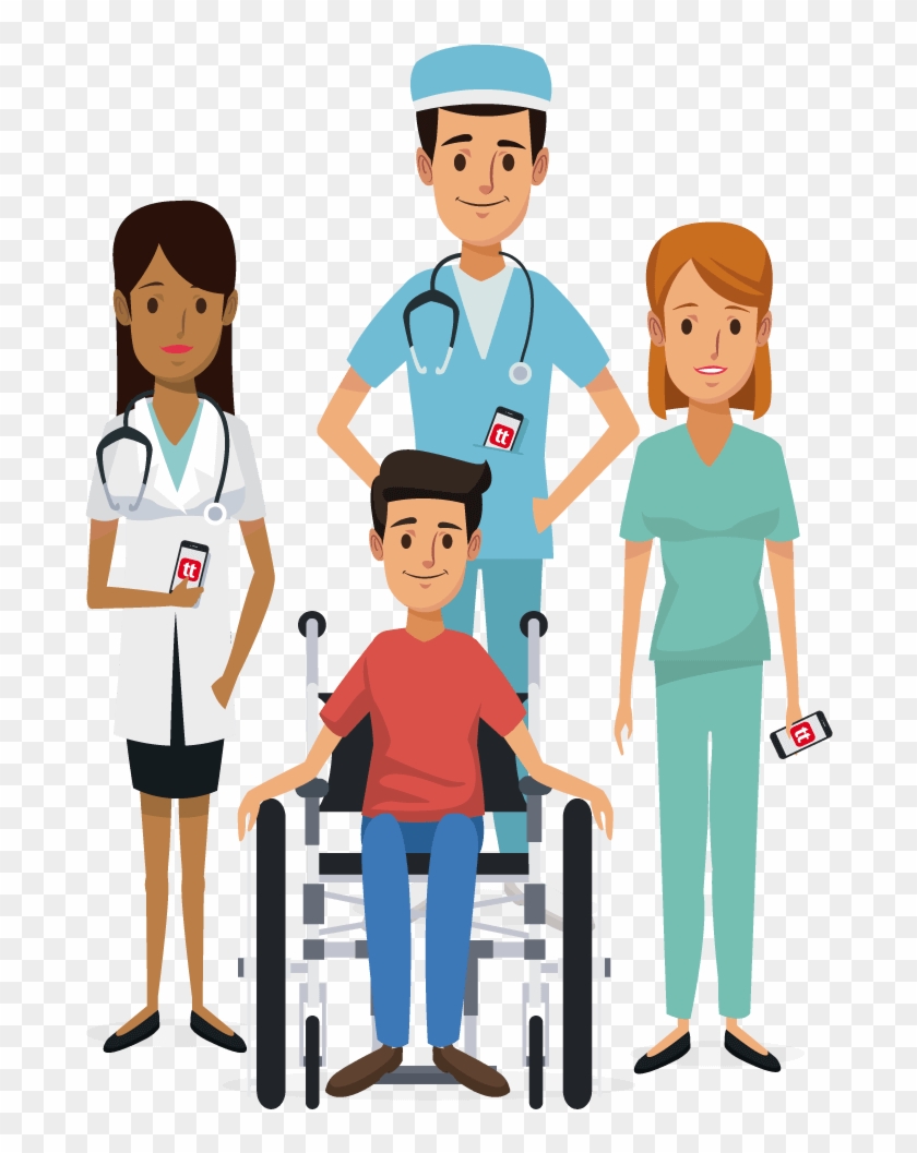 Medical Staff Png - Nurse And Patient Clip Art Transparent Png