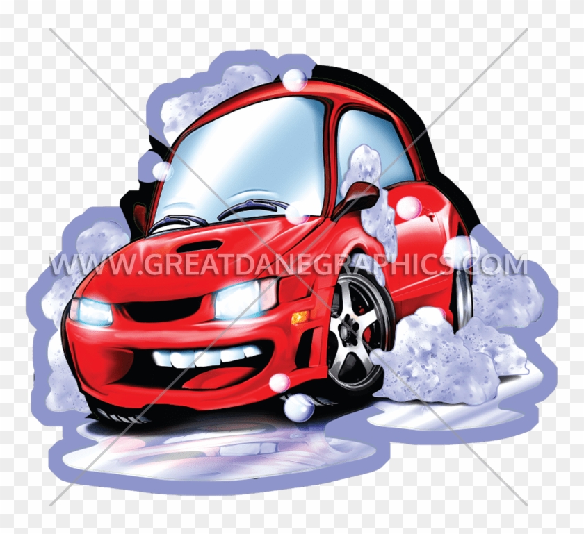T Shirt Design For Car Washes - City Car Clipart