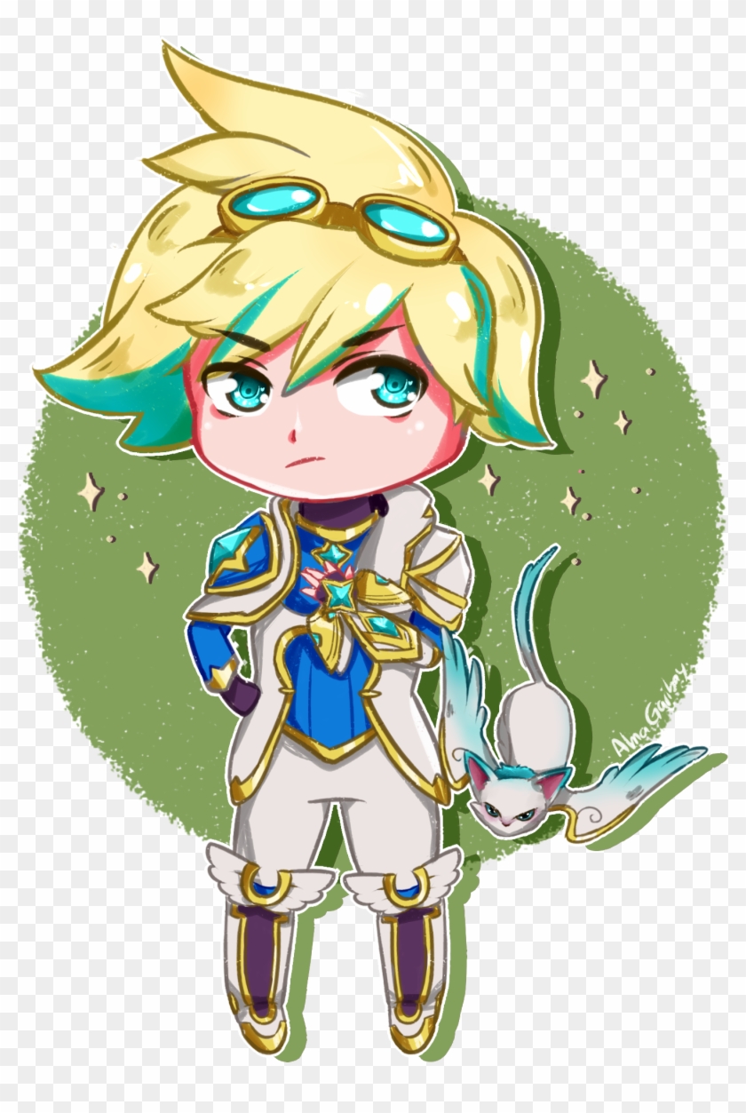 Chibi Star Guardian Ezreal By Almagkrueger Hd Wallpaper - Lol Chibi Star Guardian Clipart