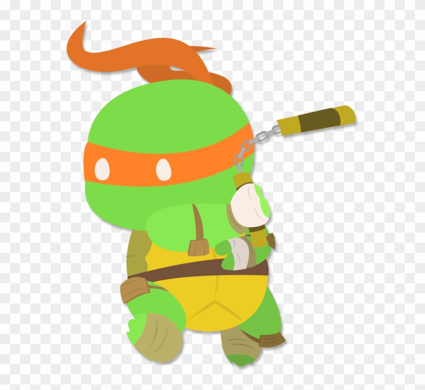 Mikey By Robo-shark - Vector Mikey Ninja Turtle Clipart #2871769