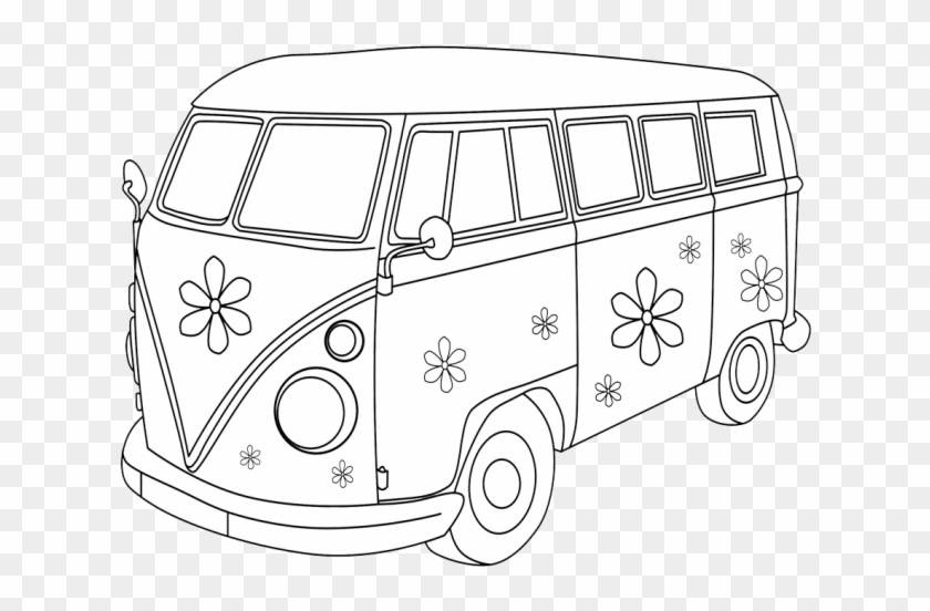 Camper-van - Volkswagen Type 2 Clipart