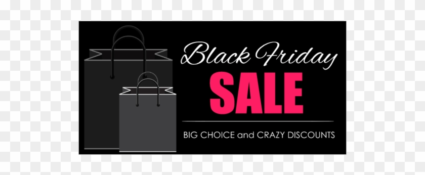 Black Shopping Bags - Black Friday Sale Banner Clipart #2873462