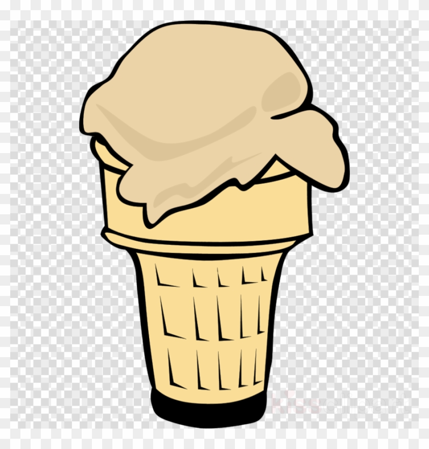 Ice Cream Cone Clip Art 1 Scoop Clipart Ice Cream Cones - Ice Cream Cone Clip Art - Png Download