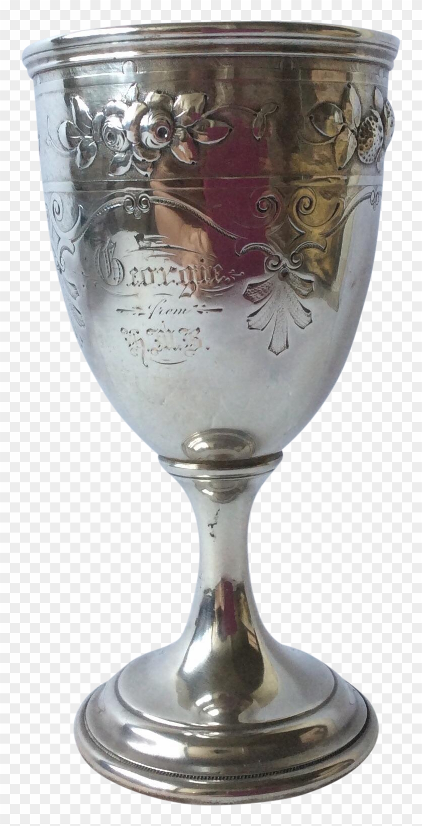 Gorham Sterling Silver Trophy Cup On Chairish - Wine Glass Clipart #2874219