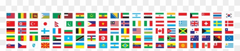 International Flag Banner 15 International Flags Banner - Banner Flags Of The World Clipart