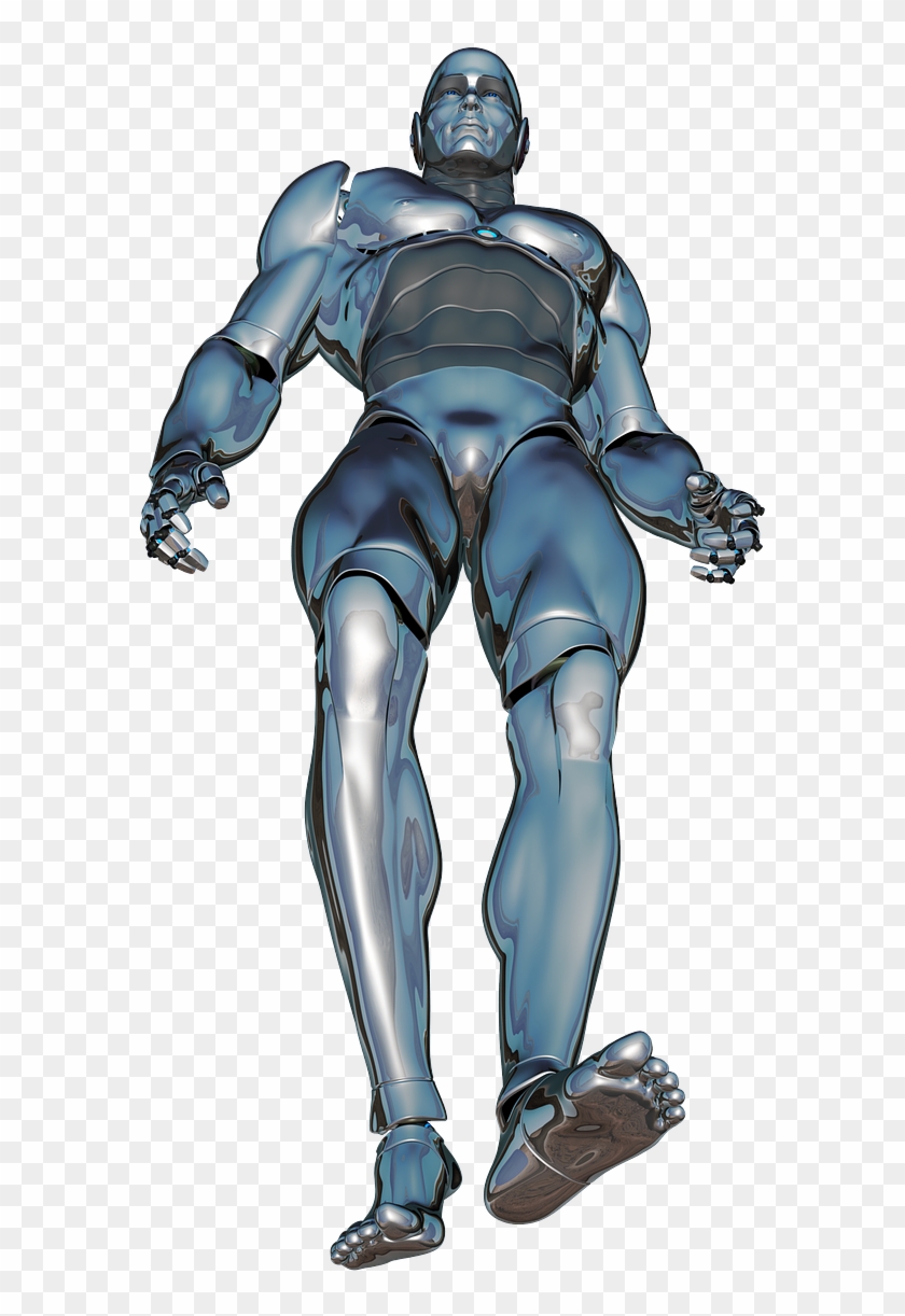 Man Above Robot Cyborg Android Png Image - Illustration Clipart #2874849