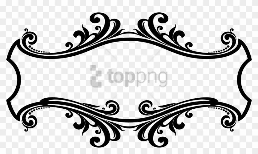 Free Png Download Decorative Png Png Images Background - Border Design Png Black And White Clipart