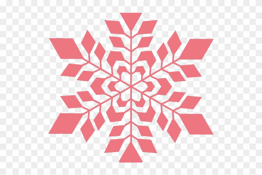 Snowflake Clipart Burgundy - Pink Snowflake Transparent Background - Png Download #2876561