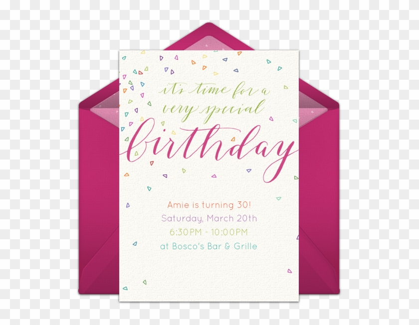 This Confetti-inspired Free Party Invitation Design - Party Clipart