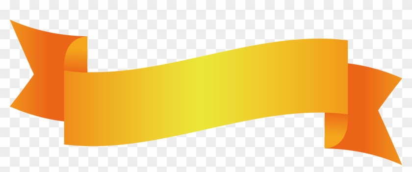 Yellow Ribbon Title - Ribbon Title Box Png Clipart