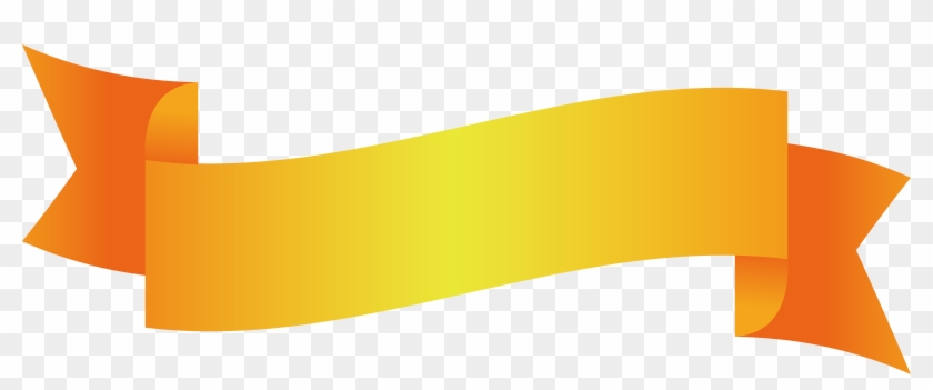 Yellow Ribbon Title - Ribbon Title Box Png Clipart #2876696