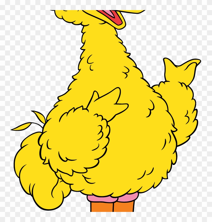 Big Bird 03 - Cartoon Sesame Street Big Bird Clipart