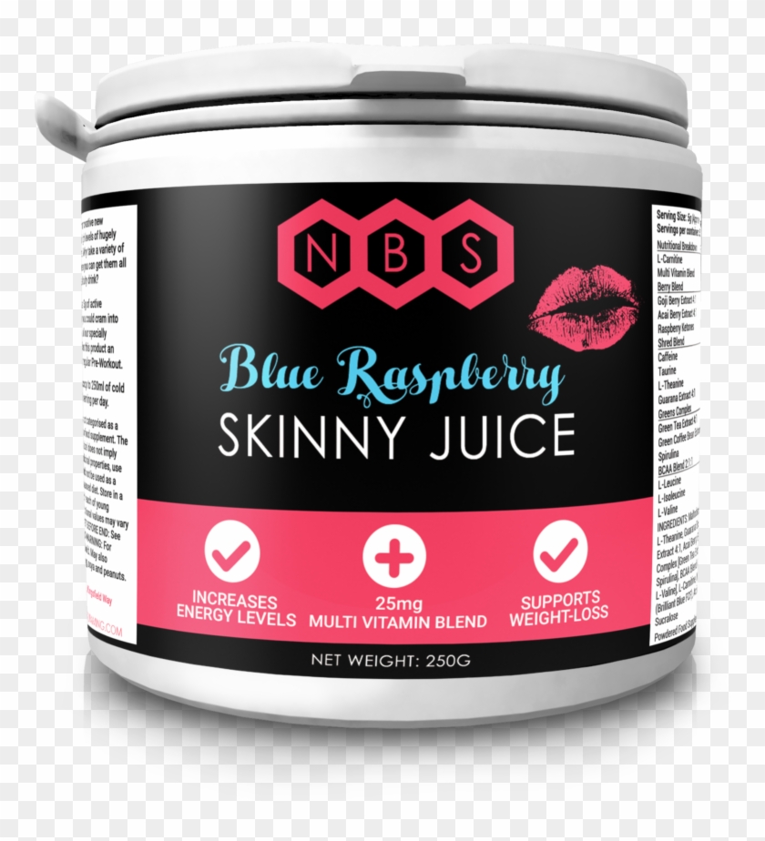 Skinny Juice Blue Raspberry - Cosmetics Clipart