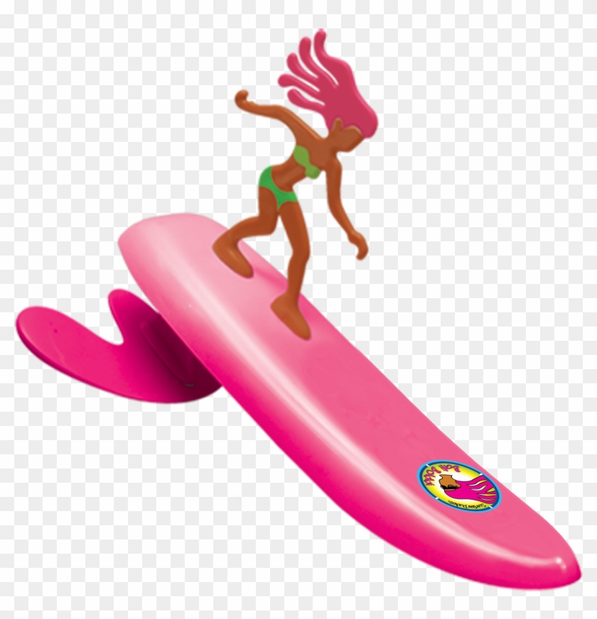 Learned To Surf At “the Park” In Real, Quezon - Surfer Dudes Wave Powered Mini-surfer And Surfboard Clipart