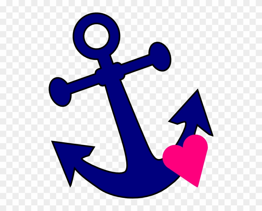 Anchor Vector Png - Anchor With Heart Clipart Transparent Png #2877238
