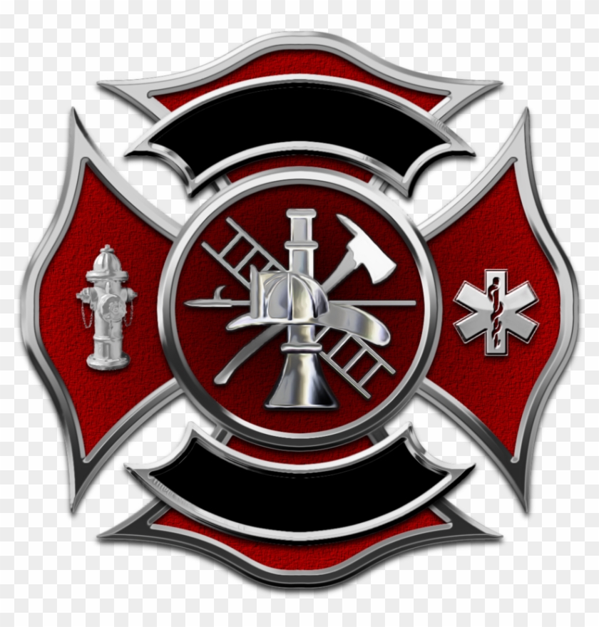 Maltese Cross Png Vector Library - Firefighter Logo Clipart #2877283
