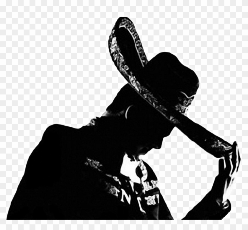 Mariachi Sombrero Silueta Clipart
