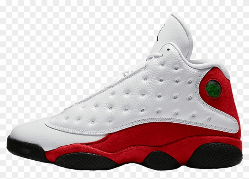 jordan 13 white black and red