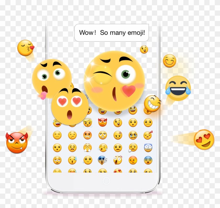 Thousands Of Funny Emojis Make The Conversation More - Cartoon Clipart