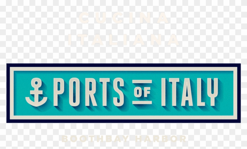 Ports Of Italy - Signage Clipart #2878020