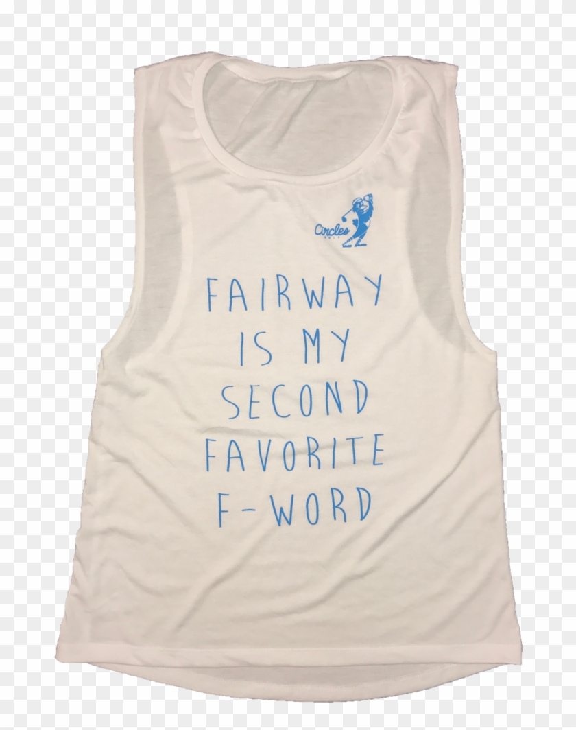 Fairway Is My Second Favorite F-word Women's Oversized - Active Tank Clipart #2878141