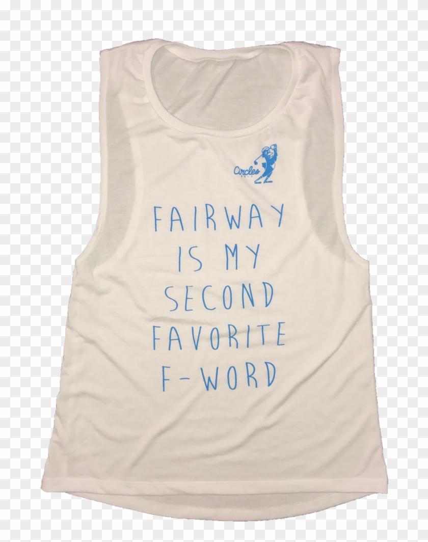 Fairway Is My Second Favorite F-word Women's Oversized - Active Tank Clipart