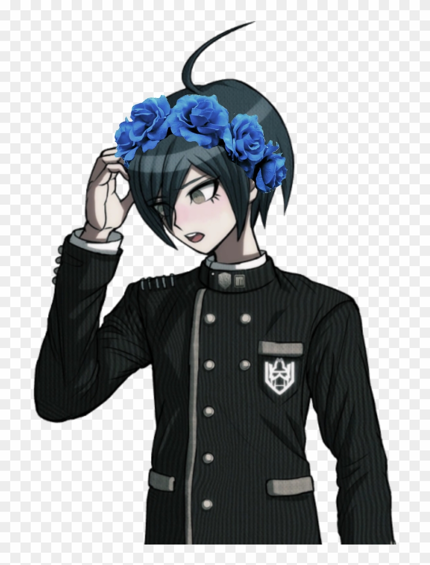 “can I Ask For A Flower Crown Edits Of Shuichi And - Shuichi Saihara Sprites Hat Clipart