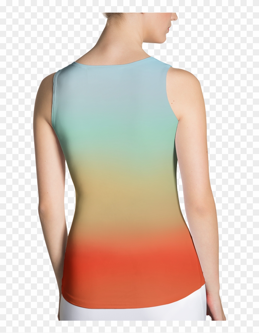 Summer Sunset Sublimation Tank Top - Soft Grunge Clipart