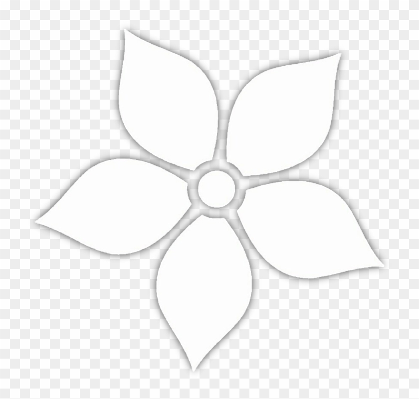 Painting Blue And White Flowers , Png Download - Lei Clipart #2878567