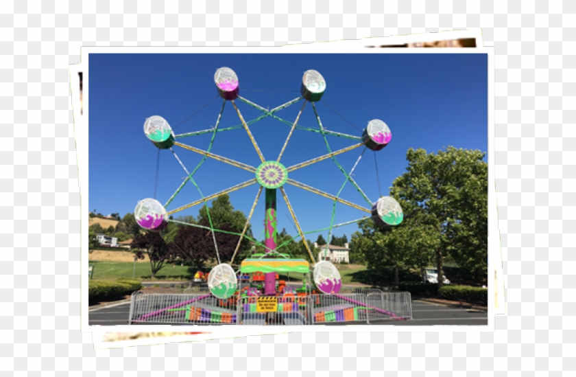 Drawn Ferris Wheel Cart - Amusement Ride Clipart