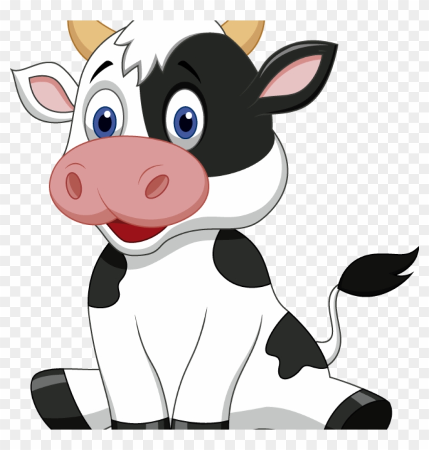 Funny Cow Clipart Animais Da Fazenda Obrzky Pinterest - Baby Cow Clipart - Png Download #2879584
