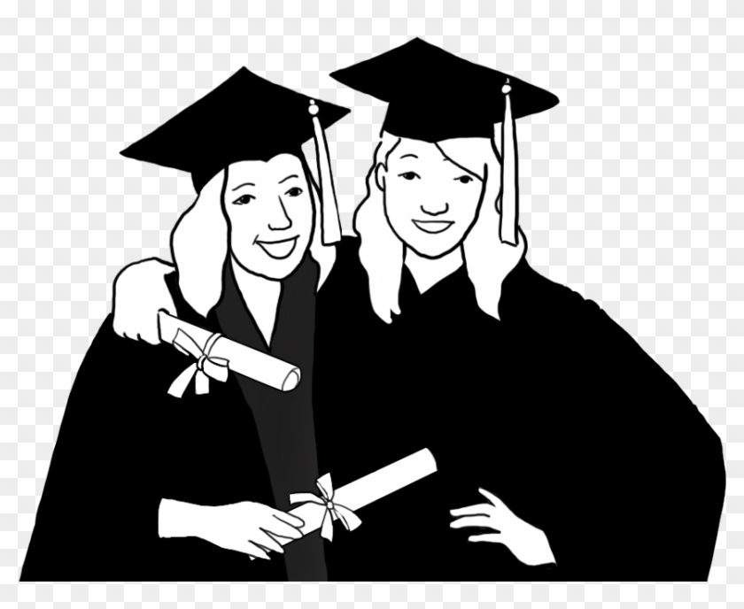 Graduation Clipart - Girl Graduating Clipart Transparent Background - Png Download