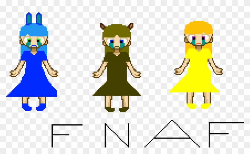 Fnaf Bonnie Chica And Freddy - Cartoon Clipart