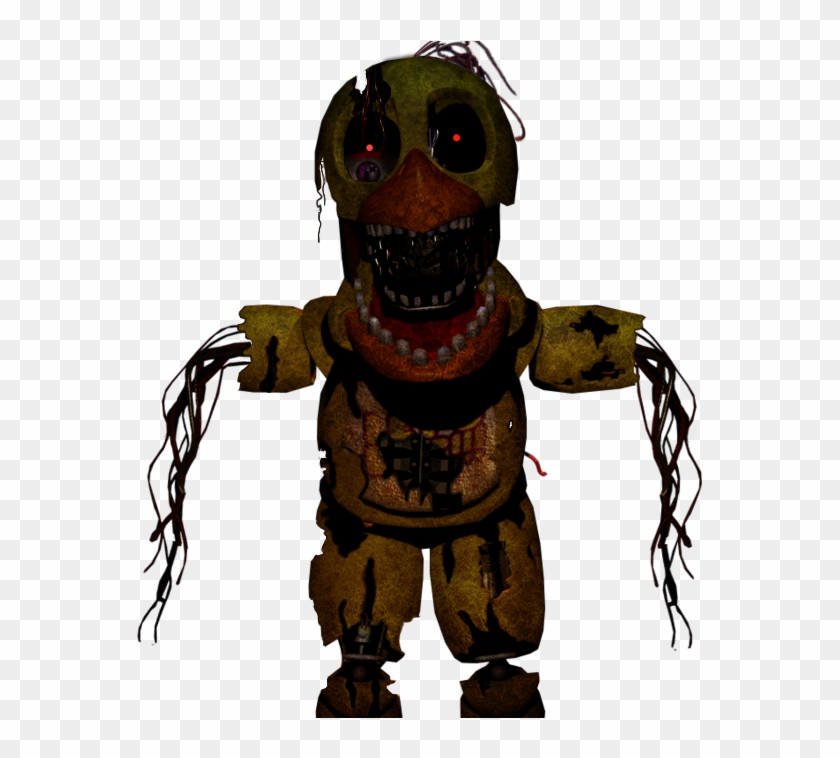 Fnaf W Chica - Fnaf Withered Nightmare Chica Clipart