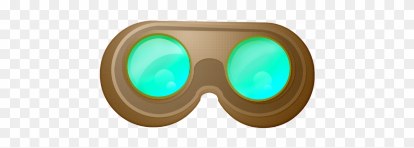 Steampunk Gear Clipart Steampunk Goggles - Green Steampunk Goggles Transparent - Png Download #2880765