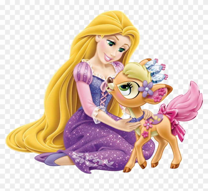 Movie Tangled Rapunzel Long Blonde Cosplay Party Wavy - Palace Pets Rapunzel Gleam Clipart #2881026