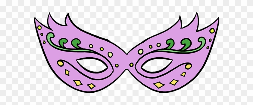 How To Draw A Mardi Gras Mask - Draw A Mask Clipart #2881358