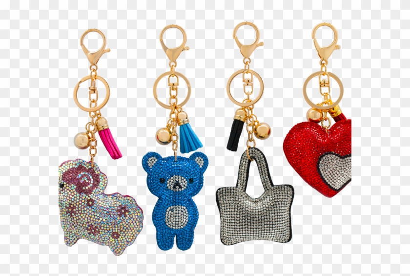 1505 Rhinestone Keychains - Keychain Clipart