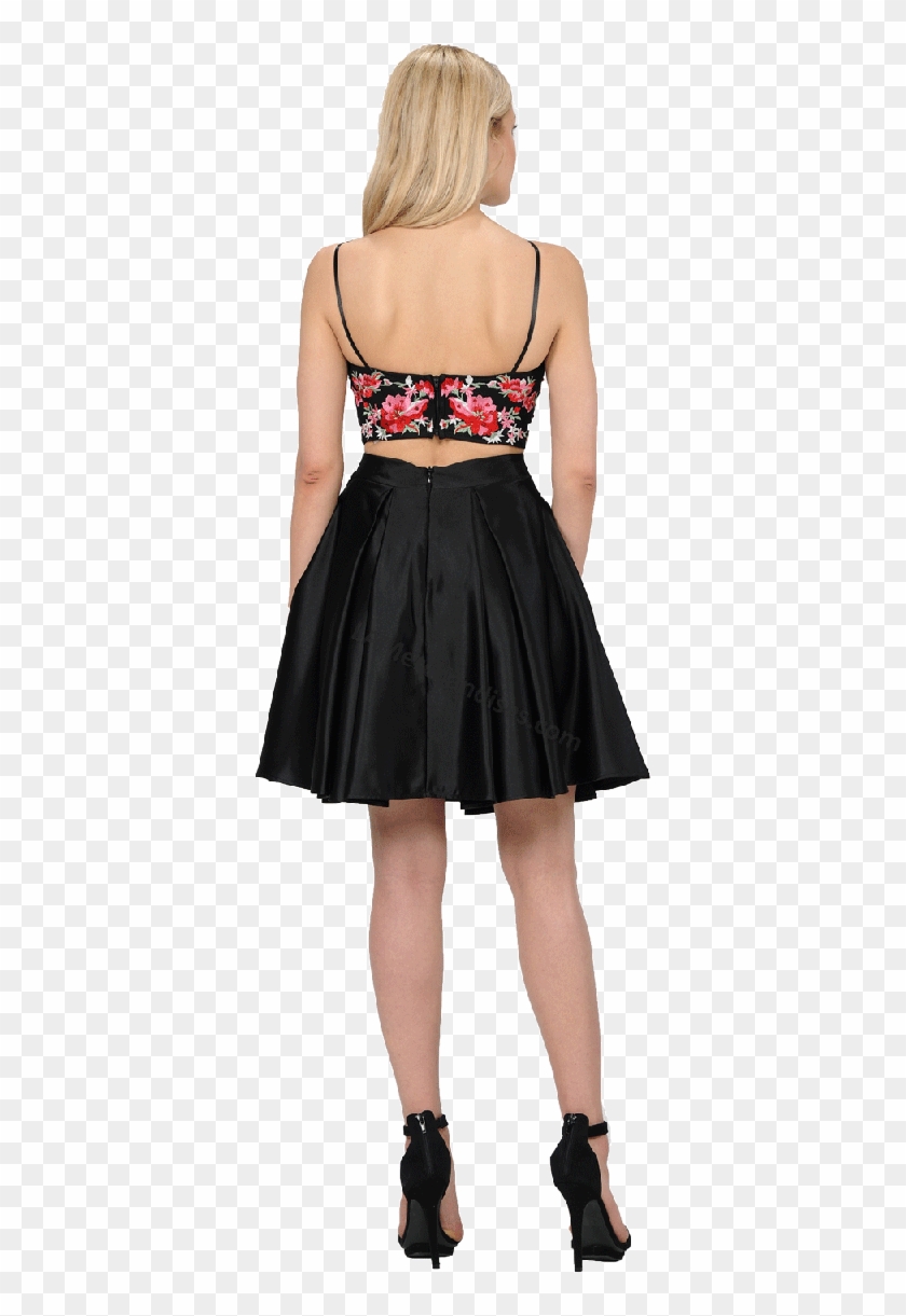 Zoom - Party Wear Crop Top And Short Skirt Clipart