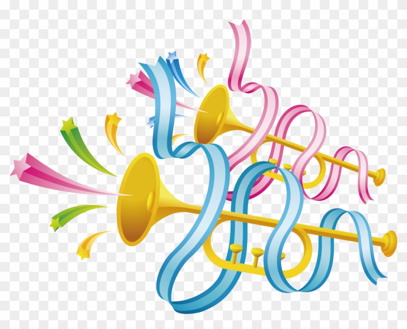 Png Free Stock Brush Birthday Ribbon Horn Transprent - Ribbon Clipart