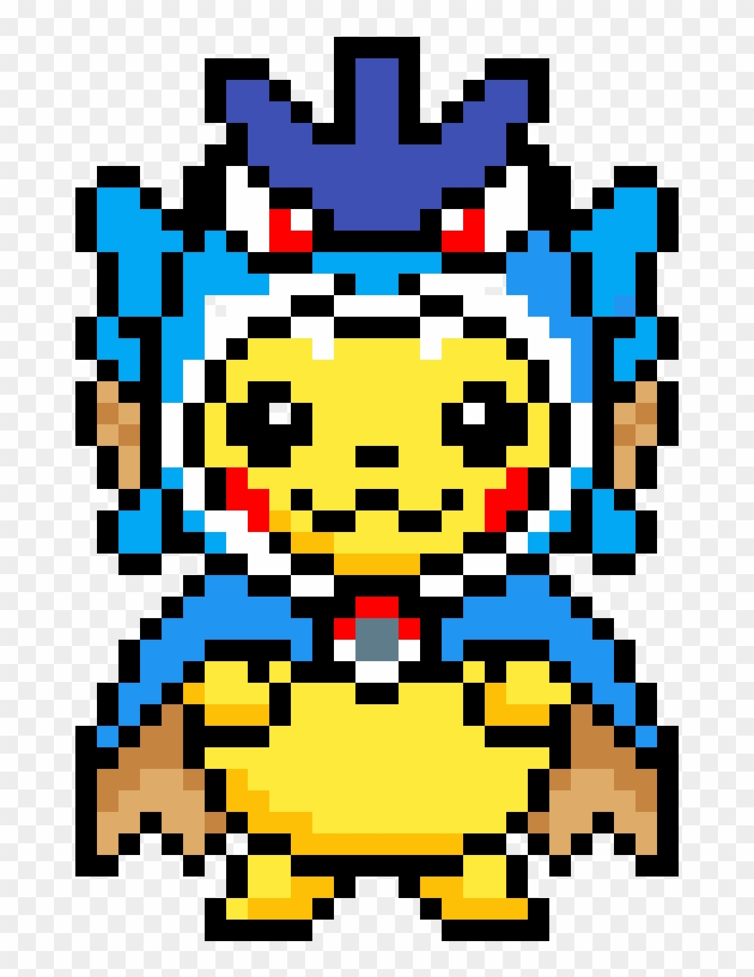 Pikachu-gyarados - Cosplay Pixel Art Pikachu Clipart