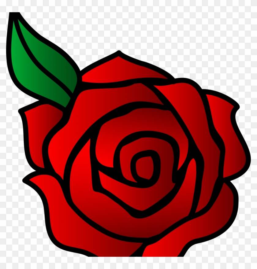 Simple Rose Png Cartoon Clipart #2882923