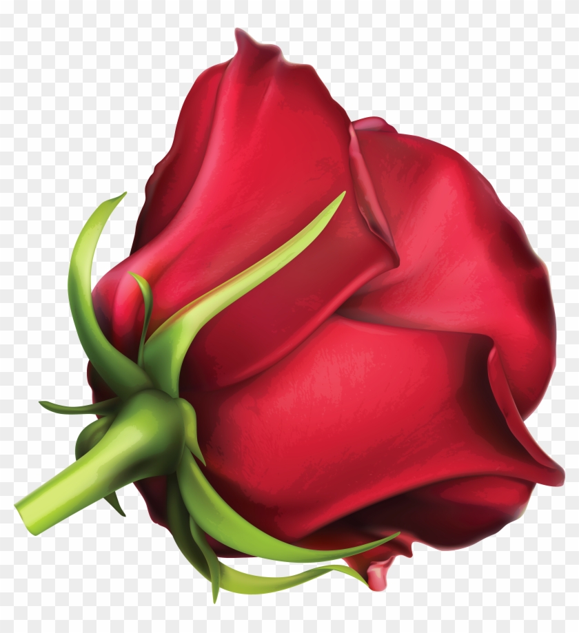 Large Red Rose Png Clipart Image - Стикеры Цветы Transparent Png