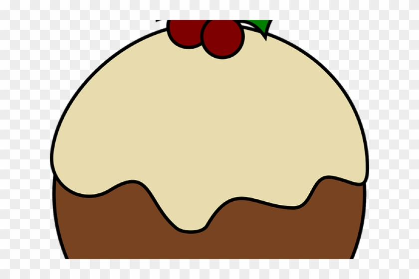 Cartoon Christmas Holly - Clipart Christmas Pudding - Png Download