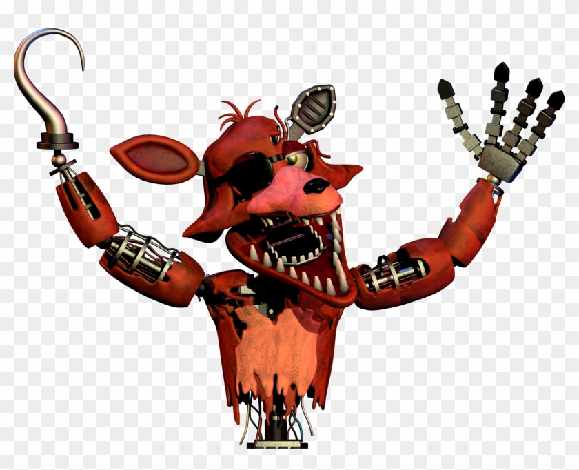 Withered Foxy Jumpscare Gif Clipart #2883545
