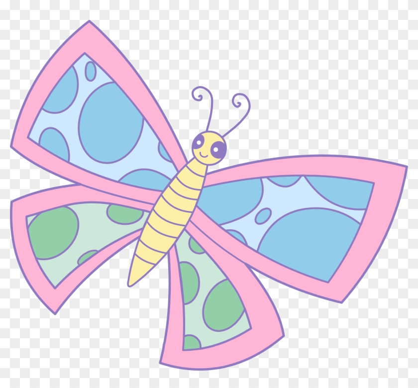 Cute Spotted Butterfly Free Clip Art - Butterfly Clip Art - Png Download #2883724