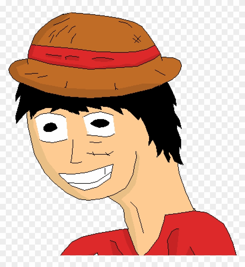 Derpy Luffy - Cartoon Clipart #2883844